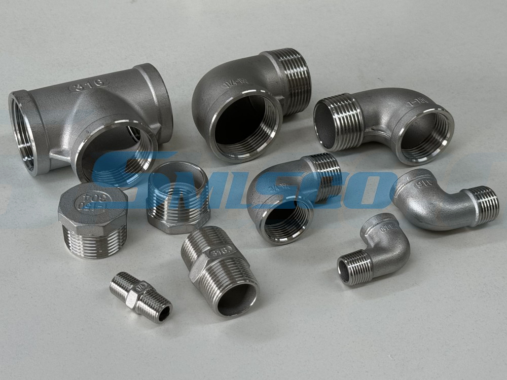 ASTM CF8M 316 Stainless Steel Tee BSP DN100 150LB Industrial Water In Stock