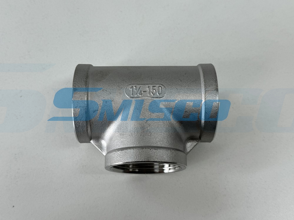 ASTM CF8M 316 Stainless Steel Tee BSP DN100 150LB Industrial Water In Stock